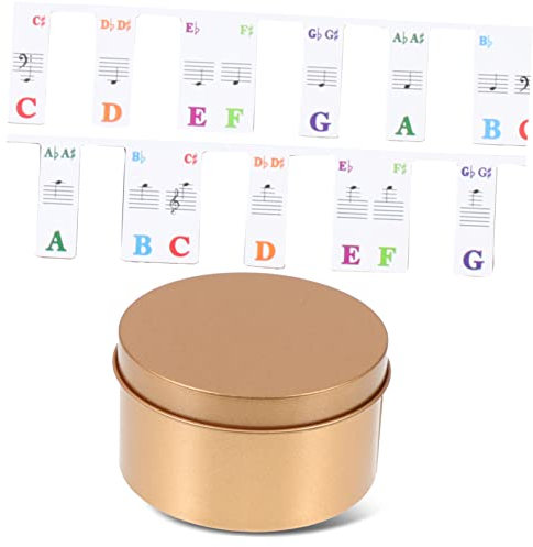 VICASKY Piano Key Strip Non-Stick Removable Keys Piano Keyboard Note Chart for Beginners Learning Practice Music Instrument Parts Supplies