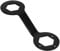 Yardenfun Waschmaschinenschlüssel Waschmaschine tragbar Reparaturschlüssel für zu Hause maulschlüssel werzeug Waschmaschine Handschlüssel Waschmaschine 36 mm Schraubenschlüssel Metall Black