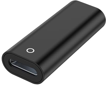 Jadebones USB-C Pencil Charger Adapter for Apple Pencil 1st Generation, USB C to Pencil Charging Adapter Type C Bluetooth Pair Connector Only for iPad 10th Gen (Black)