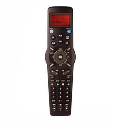 Telecomando universale in ABS, 6 in 1, multifunzione, con display LCD e funzione di apprendimento