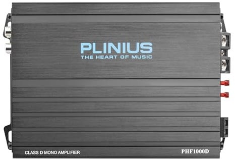 PLINIUS PHF1000D car Audio Amplifier Monoblock Class D MOSFER 1000 watts RMS Remote Subwoofer Level Control