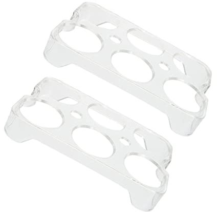 BUGUUYO 2piezas Caja De Conservación Huevos Compartimentos Bandeja Para Nevera y Almacenaje Multifuncional Material Duradero