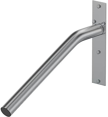 Treppenhandlauf für 1 3 Stufen, Wandmontage, Edelstahl, U-Form, Handlauf für Innen- und Außentreppen, schwarz, 50 cm