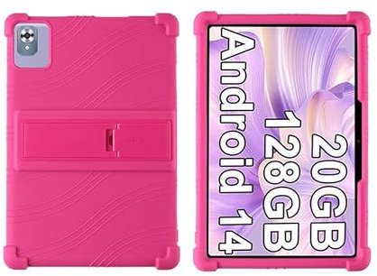MOOPW Custodie per FEZAWIO F11 Android 14 Tablet 10 Pollice Morbido Silicone Antiurto Supporti Guscio di gomma Amico dei bambini Protettivo Custodie morbide