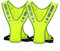 Giubbotto Riflettente da Corsa con Tasca per Donna, Uomo e Bambino, Gilet di Sicurezza per Ciclismo Notturno, Corsa, Passeggiate e Jogging (2PCS)