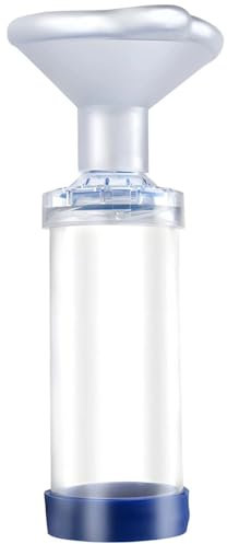 Pet Inhalator Spacer mit Maske für Katzen und Hunde, Medikamentenabgabesystem, transparente Kammer mit blauen Akzenten