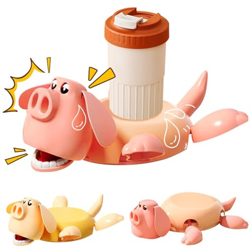 Healife 2 Stück Verschiedene Arten Von Schildkröten Untersetzer - 3D-Schweine Untersetzer-Turtle Coaster mit Offenen Augen und Lustigem Gesicht - Tassenuntersetzer für Kaffeetassen