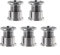 Tornillos para plato de bicicleta de acero inoxidable, incluye 5 piezas (A)