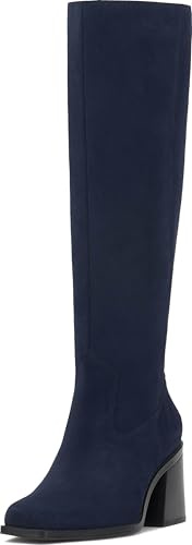 Vince Camuto Women's Sangeti Knee High Boot, Deep Navy Suede, 7 UK
