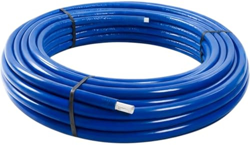 Tube Multicouche Isolé Bleu 16 mm 50 m PERT-AL-PERT pour Installation Eau Chaude et Froide Chauffage Isolation Thermique Haute Résistance Pression Température Usage Professionnel