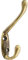 Decohooks 469498 Hat, Coat & Robe Hook in Antique Brass Finish Door & Wall Mountable Single Pack