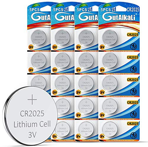 20 batterie a bottone CR2025 al litio 3V (CR2025-20 batterie)