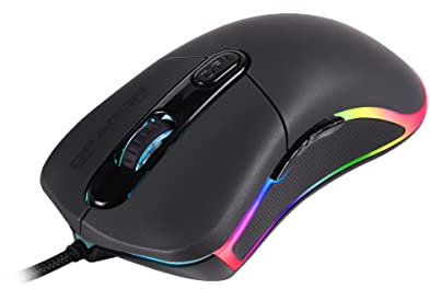 Dragonwar G21 CASTER Professional RGB 7000dpi Ergonomic and Customizable Gaming Mouse with 7 Buttons – Black