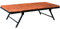 Tagesbett Vintage Rodeo Lederauflage Metallgestell klappbar