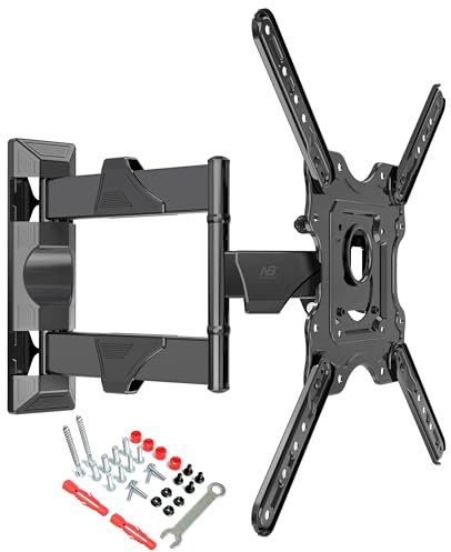 Ergosolid Neig- und drehbare TV-Wandhalterung für 32-55-Zoll-Fernseher, geeignet für 4K-UHD-LED-LCD-VESA-Max-Bildschirme mit 400 x 400 mm
