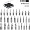 Set di Estrattori di Viti Danneggiati, 33 PCS Easy Out Kit di estrattori per viti spanate, HSS Set di estrattori per viti rotte con 2 supporti magnetici per bit di estensione & Adattatore per presa