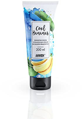 Anwen Cool Banana Banana Maske kühlende Farbe für braunes Haar, 200 ml