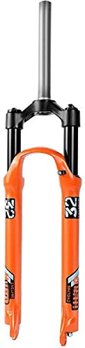 Fahrrad Federgabel 26 27,5 29 Zoll MTB Fahrrad Hub 120 Mm Mountainbike-Federgabel Schnellspanner Durch Die Achse Scheibenbremse (Color : Orange, Size : 29inch)