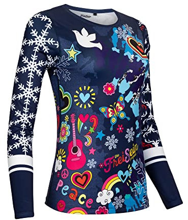 Freisein FreeSpirit Langarm Funktionsshirt Base-Layer für Damen in Cool'n Light & Quickdry Qualität (S)