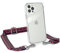 EAZY CASE Handykette - Verstellbarer Trageriemen kompatibel mit iPhone 12/12 Pro, Schulterriemen, Handykordel mit Case, DIY Gürteltasche mit Hülle, Pink/Blau - Metallstücke Silber
