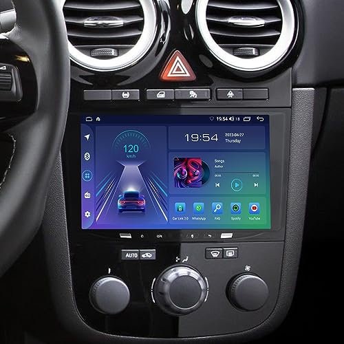 ACAVICA Android 14 Car Stereo for Opel Vauxhall Corsa C D H Vectra Astra Zafira Meriva Vivaro Twintop Signum 2+64GB Bluetooth Sat Nav Radio Head Unit Touch Screen Wireless Carplay