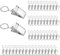 100 Stück Vorhang Clips mit Haken,Edelstahl Kleine Gardinen Klammern,18 x 9 mm Vorhang Clips Metall,Gardinen Clips,Vorhang Klammern,Vorhangclips für Vorhänge,Fotos und Licht,Duschvorhang,Silber