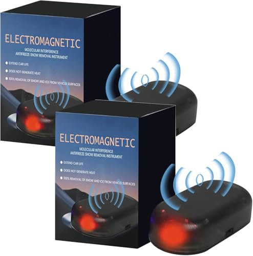Générique Dégivreur De Voiture Moléculaire à Micro-Ondes, Antigel Électromagnétique, Noir, 3x3x4 cm, Pour Véhicule Et Maison