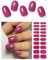 AutyaMee Semi Cured Gel Nail Strips (Plum), Purple, 20 Pcs Gel Nail Wraps, Stickers, UV Light Required, Salon Quality, Long Lasting