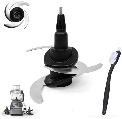 Blender Blade for Ninja Replacement Parts,Compatible with Ninja BN650UK BN800UK Blender,4 Stainless Steel Blade Processor Food Accessories,with Cleaning Brush,for Nutri Blender 64 oz Pitcher