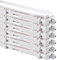 NCC-Licht 6 x LED Feuchtraumleuchte Eco Wannenleuchte 120cm 1 x 18W T8 Röhre 1800lm Neutralweiß 4000K IP65