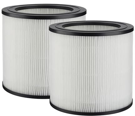 Supremery FY0611 Replacement Filter Compatible with Philips 600 Series AC0650/10 AC0651/10 Air Purifier Replacement Filter FY0611/30 (Pack of 2), 2-in-1 H13 True HEPA with Pre Filter