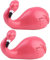 Mikikit 2 pièces Crochets Muraux Adhésifs Flamant Rose Décoratifs pour Manteaux Chapeaux et Accessoires pour Maison et Bureau