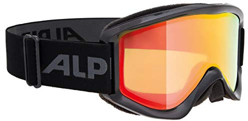 Alpina Sports Unisex – Erwachsene Smash 2.0 MM Skibrille, schwarz, Einheitsgröße