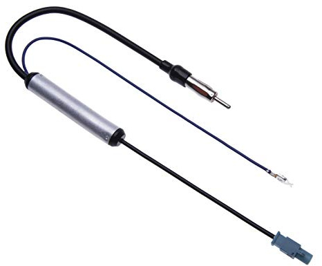 Diversity Radio Antenna Fakra Adapter by Keple | Vehicle Aerial Stereo Aftermarket Radio Terminal Amplified Antenna Adaptor for AU DI A4 / S4 2009-2014 | Fakra Male to DIN Male Plug