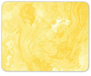 Gold Marble Mouse Mat Pad - Yellow Ink Art Artist Student Computer #15060
