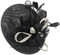 Caprilite Black and Cream Ivory Sinamay Big Disc Saucer Fascinator Hat for Women Weddings Headband