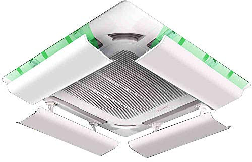 Deflector De Aire Acondicionado para Techo Aire Acondicionado Central, Evita El Soplado De Aire Directo, áNgulo Ajustable, Adecuado para 40-100cm, Acero PláStico (Pieza úNica) Yingpai