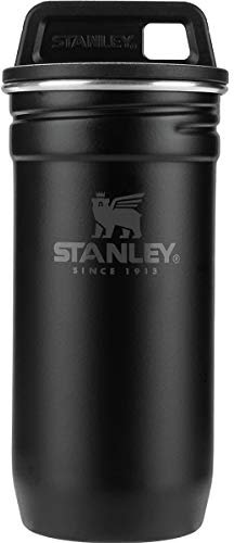 Stanley Adventure Nesting Shot Glass Set, 4 Stainless Steel Shot Glasses with Rugged Metal Travel Carry Case, Camping Gifts