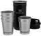 STANLEY Adventure Nesting Shot Glass Set, 4 Stainless Steel Shot Glasses with Rugged Metal Travel Carry Case, Camping Gifts, Matte Black, 2oz