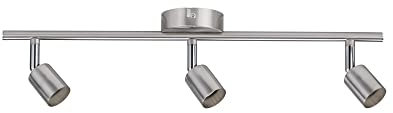 Paulmann 66745 Spotlight Carolina 3-flammig Spot ohne Leuchtmittel Deckenlampe max. 3x10 Watt Nickel matt Metall GU10 Deckenstrahler