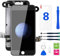Hoonyer Ecran iPhone 8 Noir 4,7 LCD Vitre Tactile Complet sur Châssis avec Outils de Réparation Caméra Frontale Capteur de Proximité Haut-Parleur et Ecran Protecteur Tout Assemblé