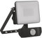 EMOS LED Strahler ILIO 10W mit Bewegungsmelder, Helligkeit 800 lm, IP44 wasserdichtes Flutlicht für Feuchträume oder Außen, Neutralweiß 4000K, CRI > 80, Lebensdauer 25000 Stunden, ZS2910, Schwarz