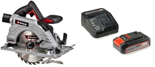 Einhell Sega Circolare a Batteria TE-Cs 18/190 Li Bl- Solo Power X-Change, Li-Ion, 18 V, Lama Ø190X20 mm, Profondità di Taglio Max. 65 mm, Motore Brushless + 2,5 Ah Power X-Change Batteria
