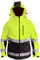 Consorte SNOW HAWK Softshell Arbeitsjacke isoliert Membran wasserdicht 3.000 winddicht atmungsaktiv 3.000 Kapuze Outdoor isoliert Hi-Vis Funktionale Winter Jacke herren reflektierende Damen Gelb (XL)