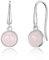 Orecchini pendenti in quarzo rosa