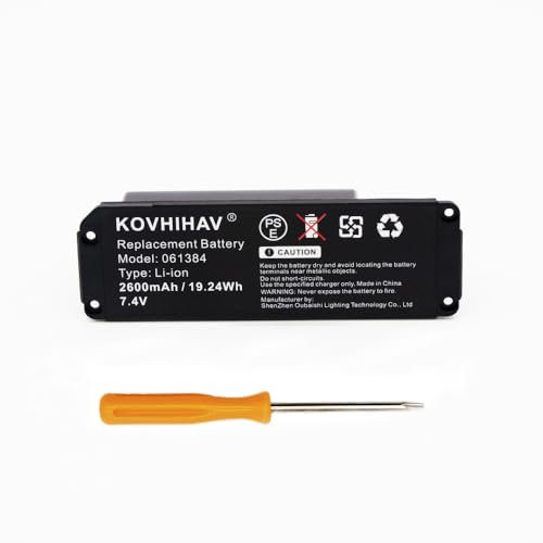 SCESMIA Replacement Battery for 413295, Soundlink Mini, SoundLink Mini one,fits Part No. 061384, 061385, 061386, 061834 2600mAh / 19.24Wh