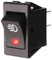 AUTOZOCO Wippschalter, Nebelscheinwerfer, DPST ON/OFF 4-polig, 35 A, rotes Licht