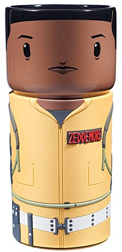 Numskull Offizieller Ghostbusters Winston Zeddemore CosCup – Keramikbecher mit Gummimanschette – 400 ml – Offizielles Ghostbusters-Merchandise
