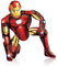 WELLXUNK Iron Man Globos de Aluminio, Iron Man Decoracion de Fiesta, Iron-Man Globo de Fiesta, Iron Man Globos de Decoracion Cumpleaños, Cartoon Globos de Papel de Aluminio, 3D Globos, 55 x 63 cm