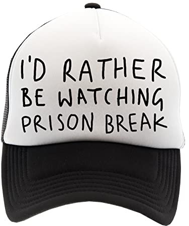 Hopestly I’d Rather Be Watching Prison Break Kappe Baseball Unisex Herren Damen Erwachsene Einstellbar Cap Unisex Men's Women's